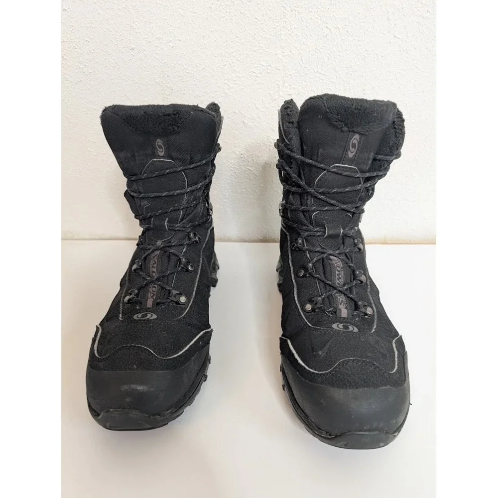 Salomon Nytro GTX Mens Hiking Boots Black Size 8.5 Gore-Tex Contagrip Climatherm